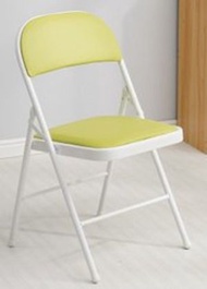 ONE - 時尚彩色摺椅（加強鋼板底座雙層海綿白腿茶色）#(ONE)