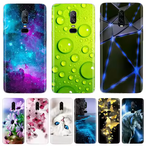 For Oneplus 6 6T Case Silicone Soft Tpu Back Cover Phone Case For One Plus Oneplus 6t 6 Case Full Cl