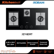Robam Built-in Hob 3 Burner 3D Flame Tempered Glass Gas Hob 86cm