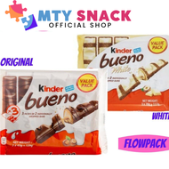 [MTY] Kinder Bueno (Choco/White) Bars (T2x3) FlowPack 129gm