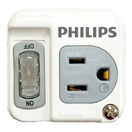 PHILIPS 飛利浦 節能開關 1開1電腦壁插 CHP3010W/96 CHP3010W  白色  1個