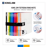 KING JIM TEFRENU RING NOTE BINDER NOTEBOOK A5 B5 A4 A5 Notebook B5 Notebook A4 Notebook