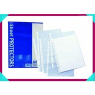 A4 SHEETS PROTECTOR-11 HOLES - (10 SHEETS) / THICK / PROTECTOR / PROTECTOR SHEETS