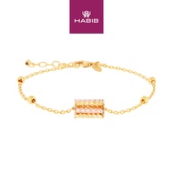 HABIB Oro Italia 916 Yellow and Rose Gold Bracelet GW41871122(YR)-BI