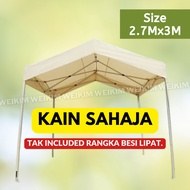 [Kain sahaja] Polyester A-shape size 2.7Mx3M warna Khaki.***Sesuai utk A-Shape Gazebo jenis LIPAT Sa