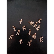 375 Gold Alphabet Pendant