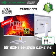 TITAN ARMY 32” MiniLED FAST IPS UHD 4K 160Hz 0.5ms 99%DCI-P3 HDR1000 HDMI2.1 Speaker Monitor (P32A6V