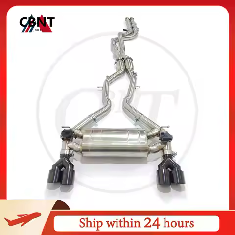 CBNT for BMW M3 F80 M4 F82 F87 M2C S55 3.0T Valvetronic Exhaust Catback Equal Length Mid Pipe Perfor
