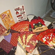 all one set red envelope package zus coffee, mixue dan xes shoes