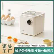 Wangqiong1Gift เครื่องนึ่งไข่หอพักเครื่องทำอาหารเช้าน้ำพุร้อนซุปไข่เครื่องทำอาหารเช้าต้มไข่ซุปไข่ต้มตุ๋นและกระทะ