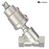 Stainless steel Y-shaped oblique valve - Stainless steel pneumatic Y-shaped oblique valve DN15, DN20