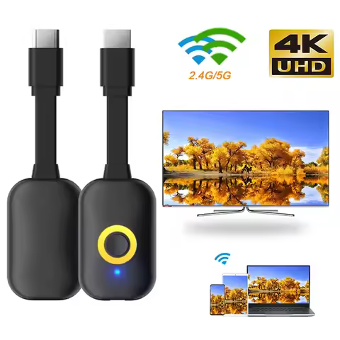 4K HDMI TV Stick 2.4G/5G Wireless WiFi Display TV Dongle Receiver for Mirascreen For IOS Android to 