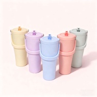 26 New 30oz Large Capacity Thermos Cup with Curved Handle, Silicone Spout, Beer Tumbler