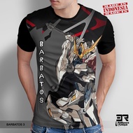 Kaos Distro Print 3R Anime GUNDAM Barbatos 3