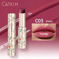 CATKIN Glossy Moisturizing Lip Balm, Lightweight, Glossy, Non-Sticky, 3.4g, C03 Violet