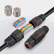 New IP68 I/T Shape Waterproof Connector 2/3/5 Pin Wire Connectors Quick Screw Connect Push-in Termin