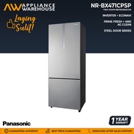 Panasonic NR-BX471CPSP 14.4 cu. ft.  Steel Door Series 2 Door Bottom Freezer Inverter Refrigerator[Appliance Warehouse]