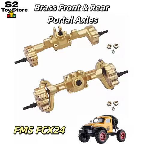 FMS Heavy Weight Brass Front And Rear Portal Axle For 1/24 Scale Fcx24 Fcx18 Rc Crawler Car Upgrade 