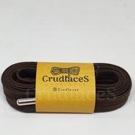 Brown Flat shoelaces - Aglets Metal Crudlaces