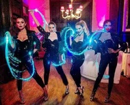 LED Lightening Cool Whip Club Bar Gogo Performance Costume Props DS Dance Team Party Performance Pro