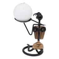 Combo of 1 art Candle stand shaped like a girl sitting Eden Candle EDC-N026 + 1 round scented Candle