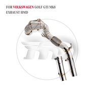 HMD Exhaust System High Flow Performance Downpipe for Volkswagen Golf GTI MK8 2.0T With Heat Shield 