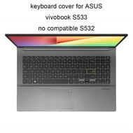 Keyboard Covers 2020 for ASUS Vivobook 15 S15 S533 S5600 15.6 clear TPU-