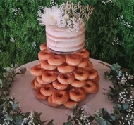 4 Tier Acrylic Round Cake Stand for Weddings & Celebrations