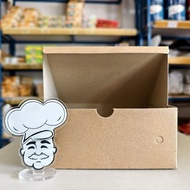 Kraft Cake Box 12 x 16 Cm Snack Box/ 12 x 16 Cm 4 Cake Box/ 3 Cake Box 1 Mineral Water Plain Cake Bo