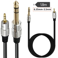 Microphone Cable Mixer Cable Audio Cable 6.5 to 3.5 Cable Big Three-Core to 3.5mm Audio Cable 6.35 1