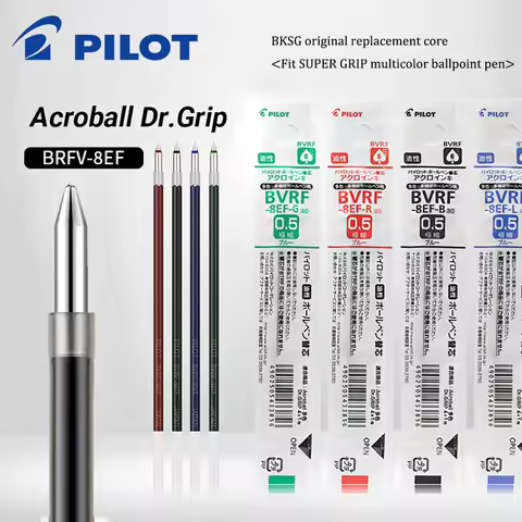 6/10pcs Japanese Pilot BKSG Gel Pen Original Refill Dr Grip Multifunctional Ballpoint Pen Refill 0.5
