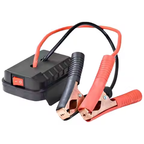ForMakita Car Battery Jump Starter Lithium Emergency Power Bank With Thickened Copper Clips With 2 U