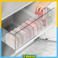 Food Storage Box Square Transparent Frozen Meat Lid Cover Bekas Kotak Lutsinar Simpan Makanan Sejuk Daging Beku Peti Ais