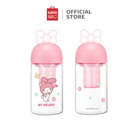 Miniso X Sanrio Tumbler Glass With Tea Separator 330Ml Pompompurin Melody Cinnamoroll Botol Minum Hi