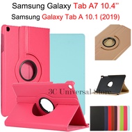 For Samsung Galaxy Tab A 10.1 2019 Tab A7 10.4'' SM-T515 SM-T510 360 degree rotation Tablet Case Casing TabA 7 10.4'' SM-T500 SM-T505 PU Leather Stand Flip Cover