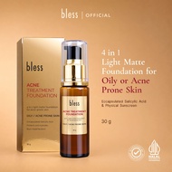 Bless Acne Treatment Foundation - 30gr - Foundation for Acne-Prone or Oily Skin | Encapsulated Salic