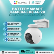 EZVIZ Pan & Tilt Battery Camera EB8 4G 2K 3MP 4G LTE IP65 Weatherproof Motion Detection Two-Way Talk