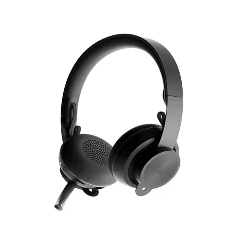 Logitech UC Zone Wireless, Bluetooth Headphones with Microphone for calls and music, featuring 16-ho