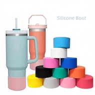 Non-Slip Silicone Cup Boot Protector Sleeve for Tumbler Bottle 5.5–11cm Base Cover BPA Free Solid Co