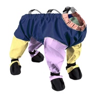(OGZS) Dog Shoes Leggings Dirty-Proof Suspender Boot Waterproof Dog Anti-Slip Pet Paws Protector for