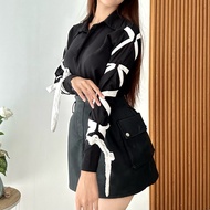 Qeizavera (Real Picture) Asoka Elisa Shirt Korean Style Blouse Top for Women