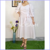 ♙ ✑ ♞ANA MIDI PLUS SIZE *No Free Mask* neoprene formal gown dress wedding kasal debut ninang