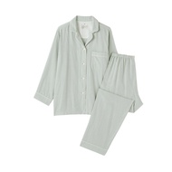 MUJI มูจิ Double Gauze Pyjamas ชุดนอนผู้หญิง แขน ขา ยาว ผ้าคอตตอนสองชั้น