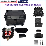 Thùng nhôm 55l thùng top nhôm thùng nhôm gắn xe máy thùng hông xe máy mbiker