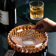 TERMURAH GOLD CRYSTAL ASHTRAY VINTAGE/ ASBAK JADUL MOTIF KACA KRISTAL BESAR | COD