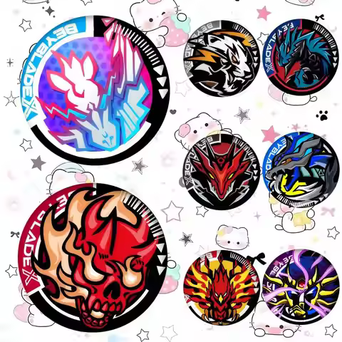 Anime Brooches Cute Cartoon Badge Jacket Jeans Lapel Pin Gift Accessorie POPULAR Beyblade Cushion