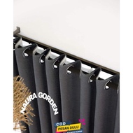 Gorden Jendela Besar Jumbo Lebar 2 meter 200x300 bahan blackout Polos Ruang Tengah Gorden Sekat Ruan
