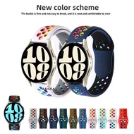 20mm 22mm Two-Color Soft Silicone Sstrap Sports Band for Samsung Galaxy Watch 6 5 4 40mm 44mm Watch6 Classic / Active 2 / Gear S3 / Watch3