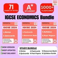 [Softcopy PDF📚] Cambridge IGCSE ECONOMICS 0455 A* Softcopy Study Bundle (Notes, Flashcards, Quizcard
