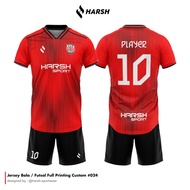 JERSEY BAJU FUTSAL / BOLA BEBAS CUSTOM DESIGN FULL PRINTING FREE NAMA